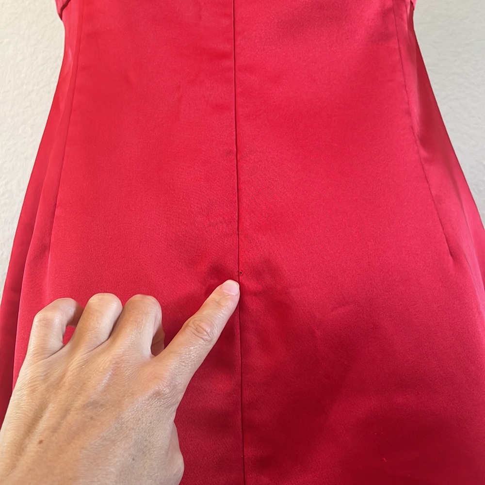 Zara Deep Red Asymmetrical Top Size M - Picture 4 of 7